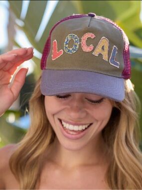 Natural Life canvas trucker hat “Local”